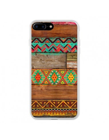 Coque iPhone 7 Plus et 8 Plus Indian Wood Bois Azteque - Maximilian San