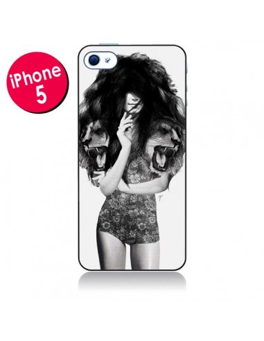 Coque Femme Lion pour iPhone 5 - Jenny Liz Rome