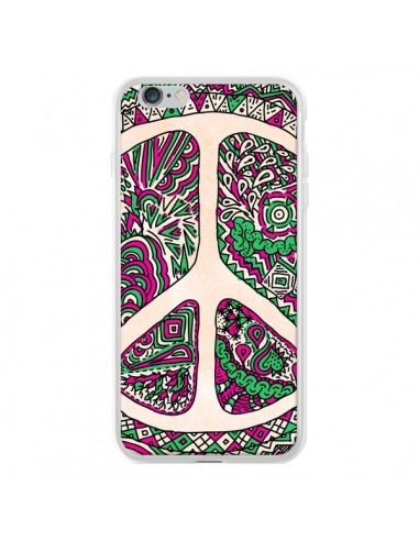 Coque iPhone 6 Plus et 6S Plus Peace and Love Azteque Vainilla - Maximilian San