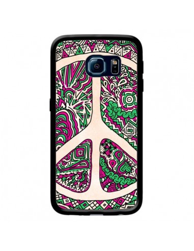 Coque Peace and Love Azteque Vainilla pour Samsung Galaxy S6 Edge - Maximilian San