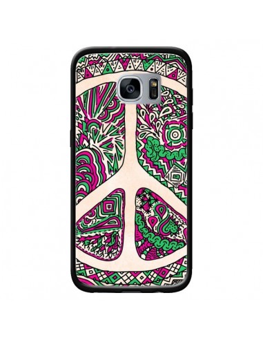 Coque Peace and Love Azteque Vainilla pour Samsung Galaxy S7 - Maximilian San