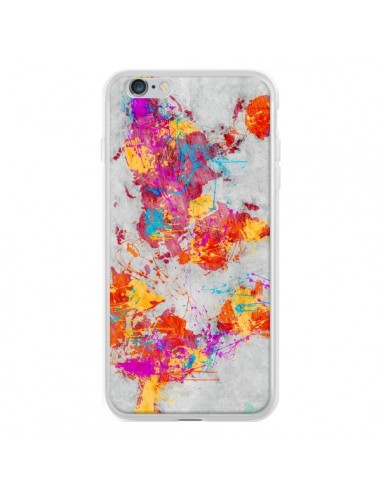 Coque iPhone 6 Plus et 6S Plus Terre Map Monde Mother Earth Crying - Maximilian San