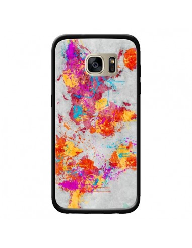 Coque Terre Map Monde Mother Earth Crying pour Samsung Galaxy S7 Edge - Maximilian San