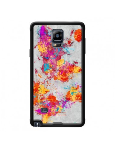 Coque Terre Map Monde Mother Earth Crying pour Samsung Galaxy Note 4 - Maximilian San