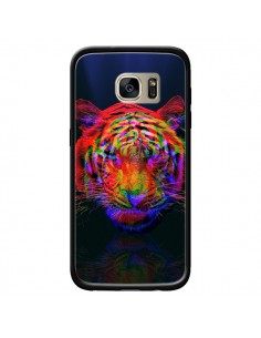 Coque Tigre Beautiful Aberration pour Samsung Galaxy S7...