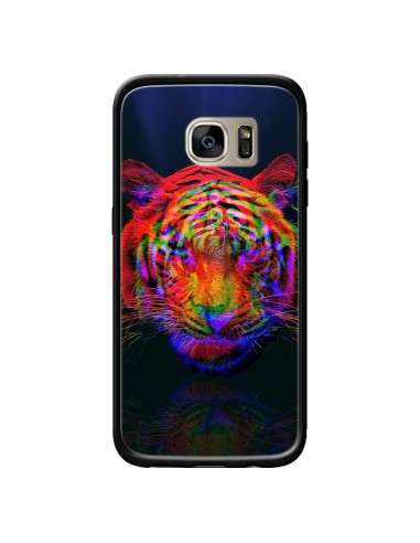 Coque Tigre Beautiful Aberration pour Samsung Galaxy S7 Edge - Maximilian San