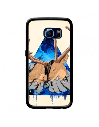 Coque Cerf Triangle Seconde Chance pour Samsung Galaxy S6 Edge - Maximilian San