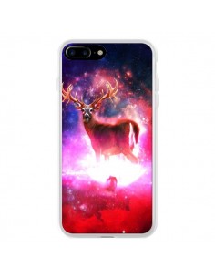 Coque iPhone 7 Plus et 8 Plus Cosmic Deer Cerf Galaxy -...