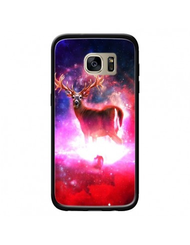 Coque Cosmic Deer Cerf Galaxy pour Samsung Galaxy S7 Edge - Maximilian San