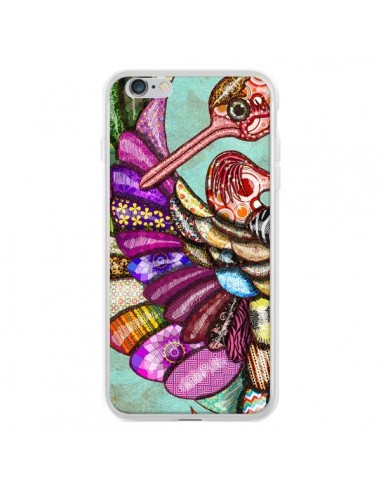 Coque iPhone 6 Plus et 6S Plus Paon Multicolore Eco Bird - Maximilian San