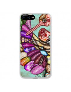 Coque iPhone 7 Plus et 8 Plus Paon Multicolore Eco Bird -...