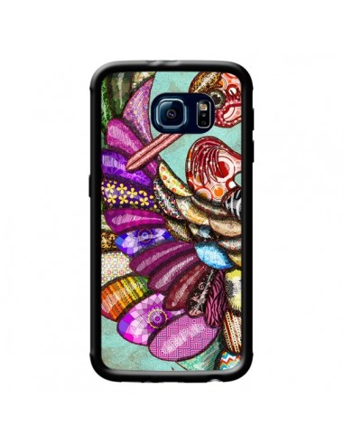 Coque Paon Multicolore Eco Bird pour Samsung Galaxy S6 - Maximilian San