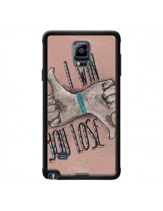 Coque I win You lose pour Samsung Galaxy Note 4 -...