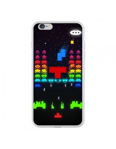 Coque iPhone 6 Plus et 6S Plus Invatris Space Invaders Tetris Jeu - Maximilian San