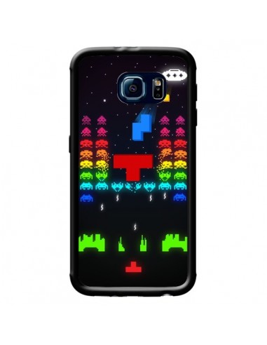 Coque Invatris Space Invaders Tetris Jeu pour Samsung Galaxy S6 - Maximilian San