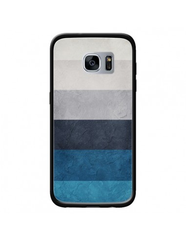 Coque Bandes Horizontales Greece Hues pour Samsung Galaxy S7 - Maximilian San