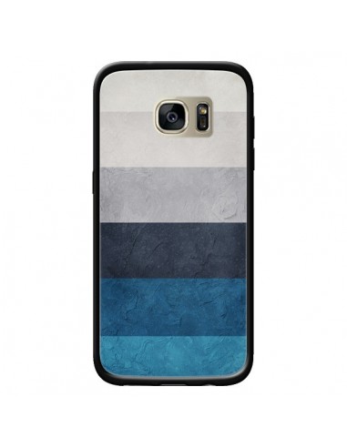 Coque Bandes Horizontales Greece Hues pour Samsung Galaxy S7 Edge - Maximilian San