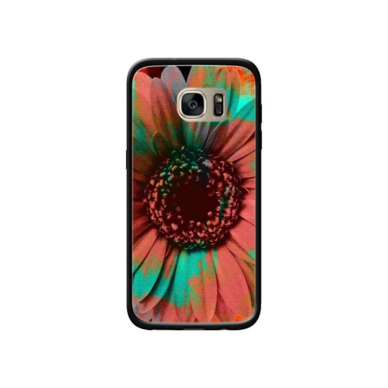 Coque Tournesol Lysergic Flower pour Samsung Galaxy S7 Edge - Maximilian San