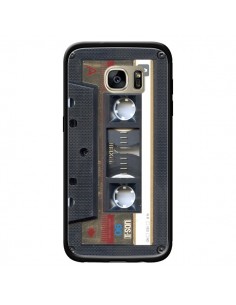 Coque Cassette Gold K7 pour Samsung Galaxy S7 Edge -...