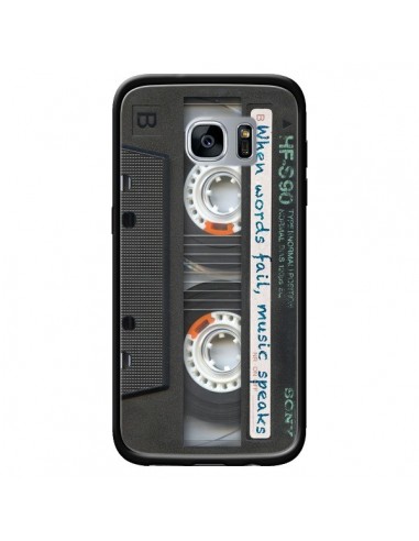 Coque Cassette Words K7 pour Samsung Galaxy S7 - Maximilian San