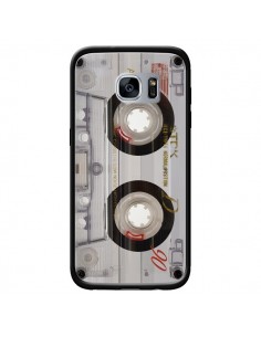 Coque Cassette Transparente K7 pour Samsung Galaxy S7 -...