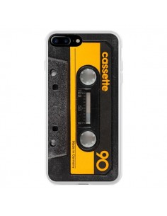 Coque iPhone 7 Plus et 8 Plus Yellow Cassette K7 -...