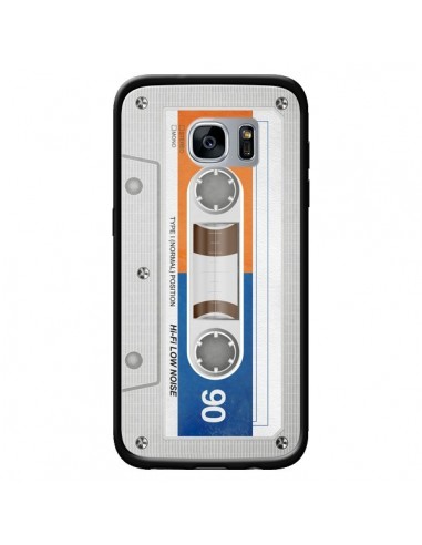 Coque White Cassette K7 pour Samsung Galaxy S7 - Maximilian San
