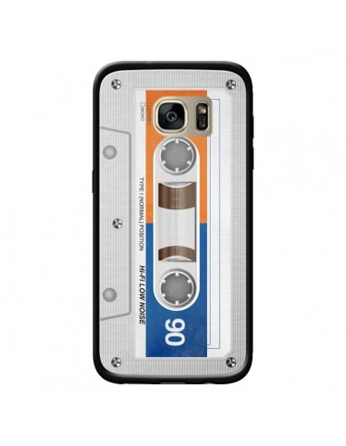 Coque White Cassette K7 pour Samsung Galaxy S7 Edge - Maximilian San