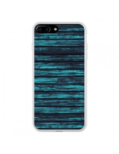 Coque iPhone 7 Plus et 8 Plus Blue Moon Wood Bois - Maximilian San