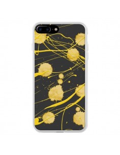 Coque iPhone 7 Plus et 8 Plus Gold Splash Peinture Art -...
