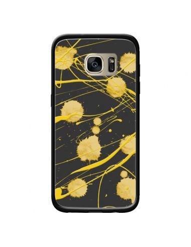 Coque Gold Splash Peinture Art pour Samsung Galaxy S7 Edge - Maximilian San