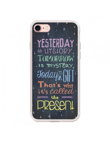 Coque iPhone 7/8 et SE 2020 Today is a gift Cadeau - Maximilian San