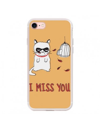 Coque iPhone 7/8 et SE 2020 Chat I Miss You - Maximilian San