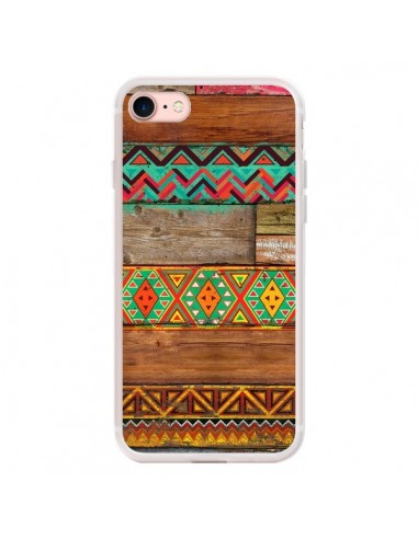 Coque iPhone 7/8 et SE 2020 Indian Wood Bois Azteque - Maximilian San