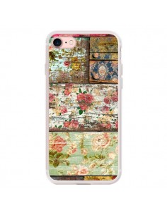 Coque iPhone 7/8 et SE 2020 Lady Rococo Bois Fleur -...