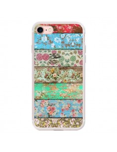 Coque iPhone 7/8 et SE 2020 Rococo Style Bois Fleur -...