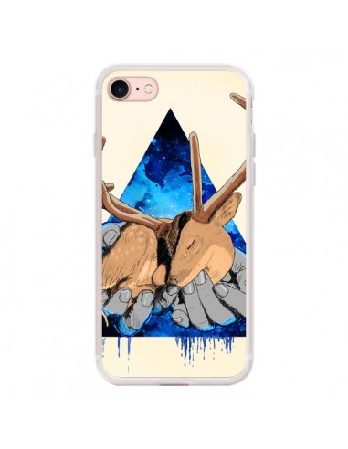 Coque iPhone 7/8 et SE 2020 Cerf Triangle Seconde Chance - Maximilian San