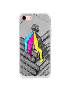 Coque iPhone 7/8 et SE 2020 Appareil Photo Bleeding Words...