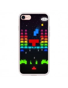 Coque iPhone 7/8 et SE 2020 Invatris Space Invaders...