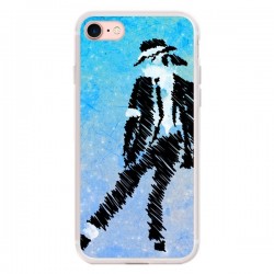 Coque iPhone 7/8 et SE 2020 Michael Jackson Chanteur -...