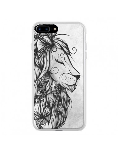 Coque iPhone 7 Plus et 8 Plus Poetic Lion Noir Blanc - LouJah