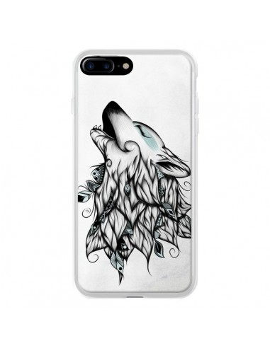 Coque iPhone 7 Plus et 8 Plus The Wolf Loup Noir - LouJah