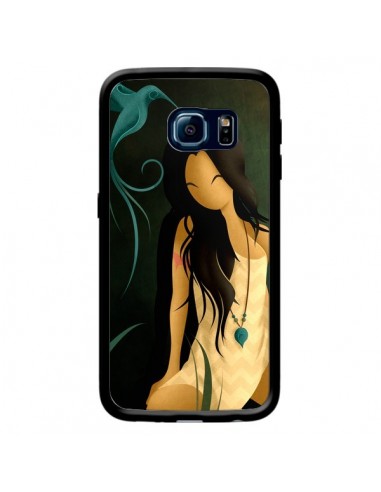 Coque Femme Indienne Pocahontas pour Samsung Galaxy S6 Edge - LouJah