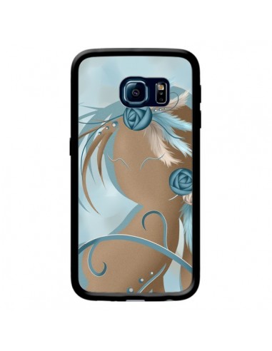 Coque Femme Plume Zoey Woman Feather pour Samsung Galaxy S6 Edge - LouJah