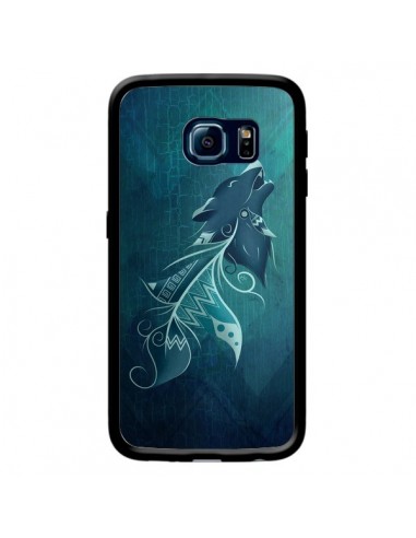 Coque Wolfeather Plume Loup pour Samsung Galaxy S6 Edge - LouJah
