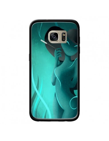 Coque Femme Enora Blue Smoke pour Samsung Galaxy S7 Edge - LouJah