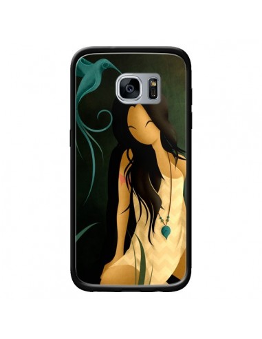 Coque Femme Indienne Pocahontas pour Samsung Galaxy S7 - LouJah
