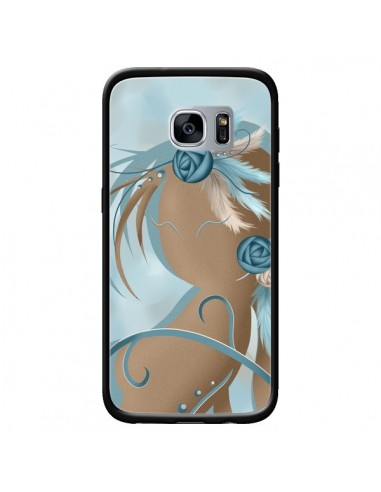 Coque Femme Plume Zoey Woman Feather pour Samsung Galaxy S7 - LouJah