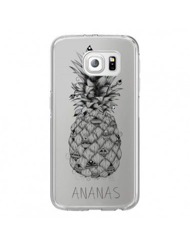 Coque Ananas Fruit Transparente pour Samsung Galaxy S6 Edge - LouJah