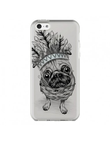 Coque iPhone 5C Chien Roi Bulldog Indien Transparente - LouJah
